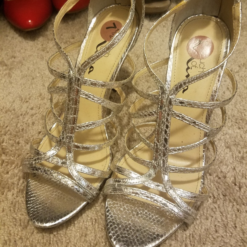 Mia Silver Heels